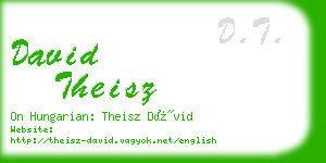 david theisz business card